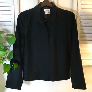 Talbots Black Wool Blazer